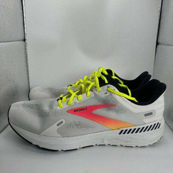 Brooks Launch GTS 9 Shoes Mens Size 14 White Running Cushioned Trainer - Picture 5 of 11